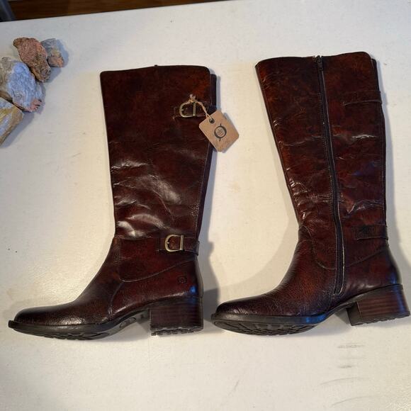Born Leather Thigh High Boots NWT Size 6 Medium - Picture 1 of 14